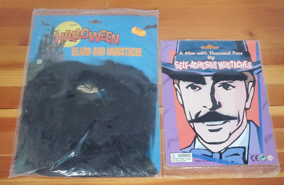 Self Adhesive Mustaches & Halloween Beard & Moustache Vintage novelty disguises