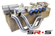 Srs Catback Exhaust For 97- 04 Chevy Corvette C5z06 5.7l Ls Quad 4 Burnt Tip