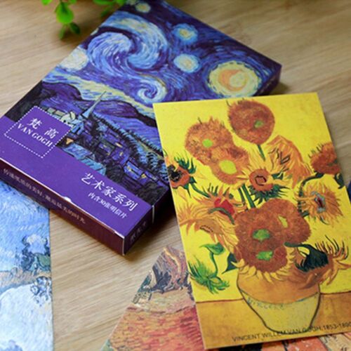 Office & School Supplies New Postcards Van Gogh Oil Painting Bookmark Retro - Picture 1 of 12