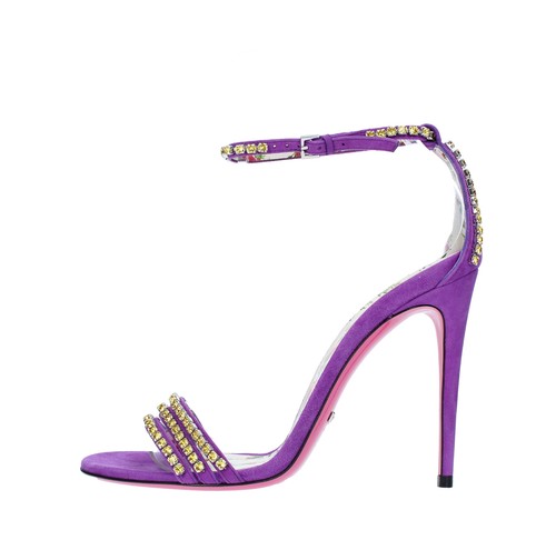 AMM013_GUCC Scarpe Sandali GUCCI Donna Viola | eBay
