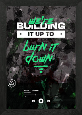 Linkin Park Burn It Down Framed Wall Art Poster Canvas Print Picture