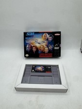 Star Trek The Next Generation Future's Past (Super Nintendo SNES) Box & Game