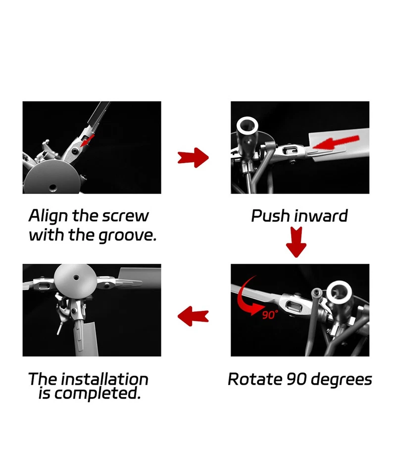 Flywing Quick 4 Propellers Rotor Head for FW450L V3 Bell-206 UH-1 Helicopter - Image 4 of 4