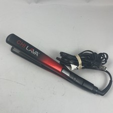 CHI Lava 1" Ceramic Flat Iron Red Black Tested GF8215