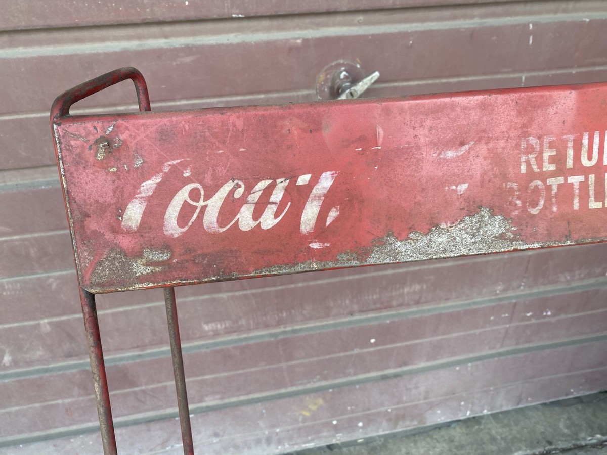 Vintage 60s Original Coca-Cola Bottle Return Rack Coke Display