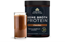 Ancient Nutrition Bone Broth Protein, Chocolate  17.8Oz x 2Pack  NEW  