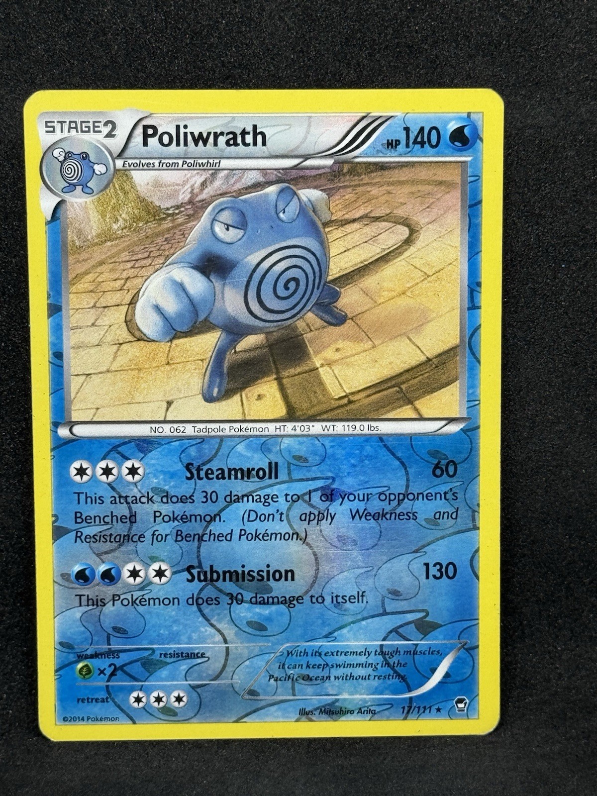 Poliwrath 17/111 Reverse Holo Rare XY Furious Fists Pokémon Card MP