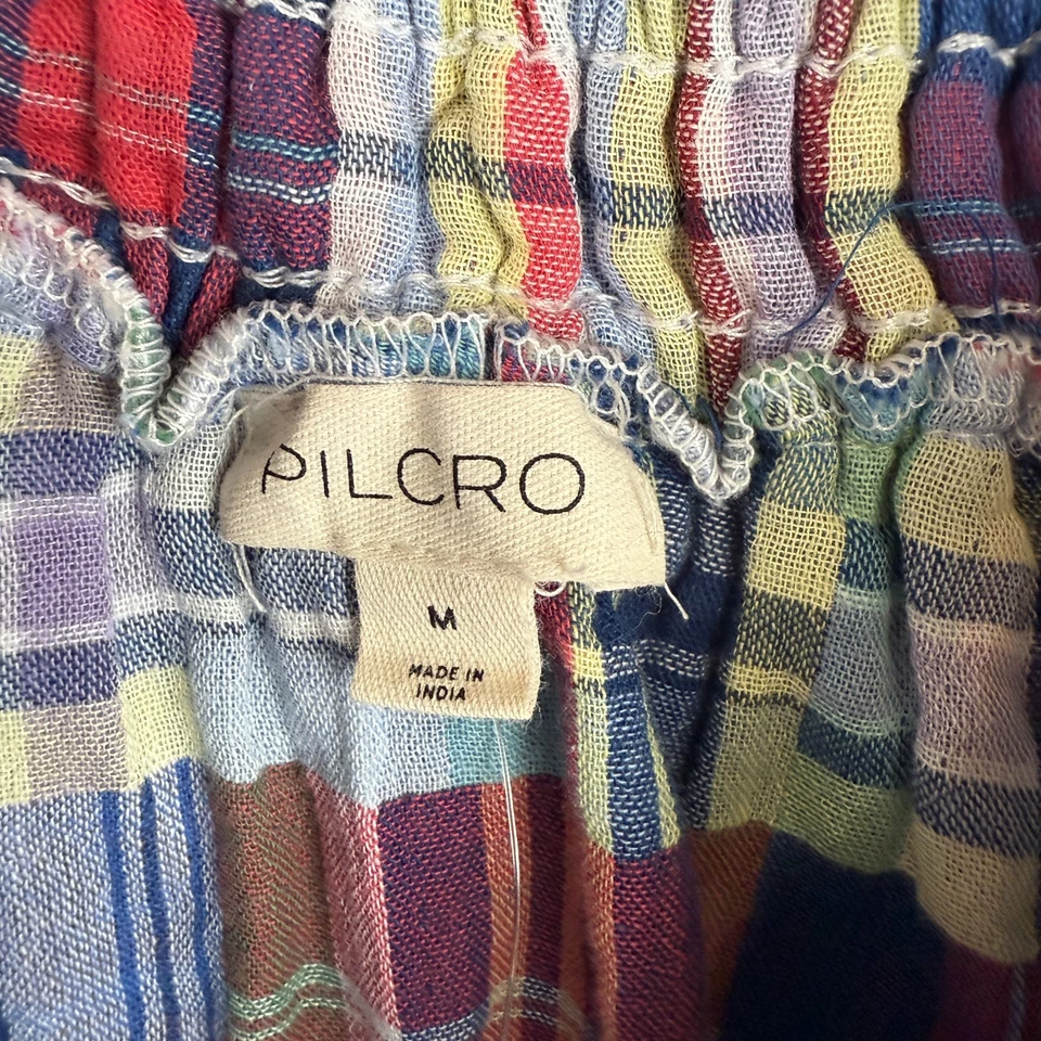 Blusa Pilcro Anthropologie Mujer Mediana Dobladillo Escote Retazos Tanque Algodón Puro Foto 2 de 4