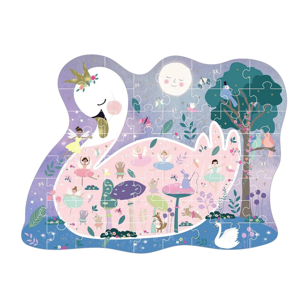 Enchanted Swan Jigsaw Puzzle 60pcs Shaped Age 5+ Children Girls Learning Toy