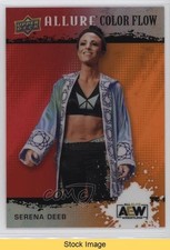 2022 Upper Deck Allure AEW Color Flow Red Orange Serena Deeb #R-17 READ 1hq