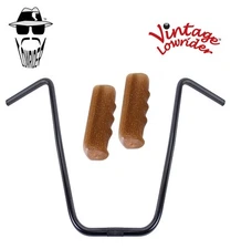Original Lowrider 20" 22.2 D Handlebar Black Custom 120mm Grips Sparkle/ Brown