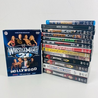 WWE DVD Sammlung Wrestlemania SummerSlam Survivor Series PPV Konvolut 14 Stück