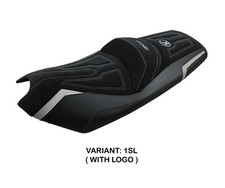 Rivestimento sella Rajka Argento SL + logo TPZ Italia per Kymco AK 550 2017 2023