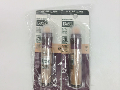 Maybelline Instant Age Rewind Eraser Dark Circles Concealer 121, 2 PACK
