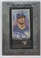 2020 Topps Allen & Ginter's X Framed Mini 7/20 Nick Solak #MA-NSO Auto 19fv
