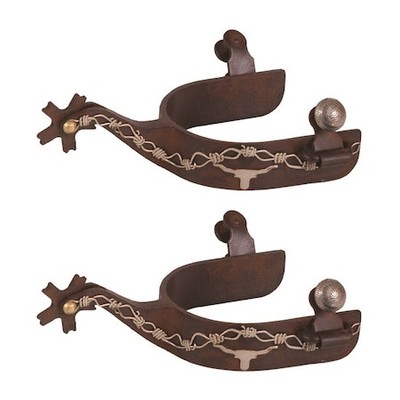 JACKS IMPORTS 11057 Brown Steel Spurs