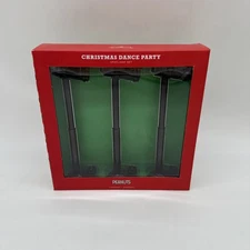 Peanuts Christmas Dance Party Spotlight Set of 3 Hallmark Holiday Decor -- NEW