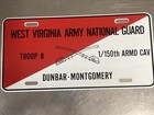 Two West Virginia Army National Guard Novelty License Plates — photo 3