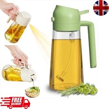 2-in-1 Oil Spray Bottle Refilable Plastic BBQ Cooking Olive Oil Spray Dispenser.
