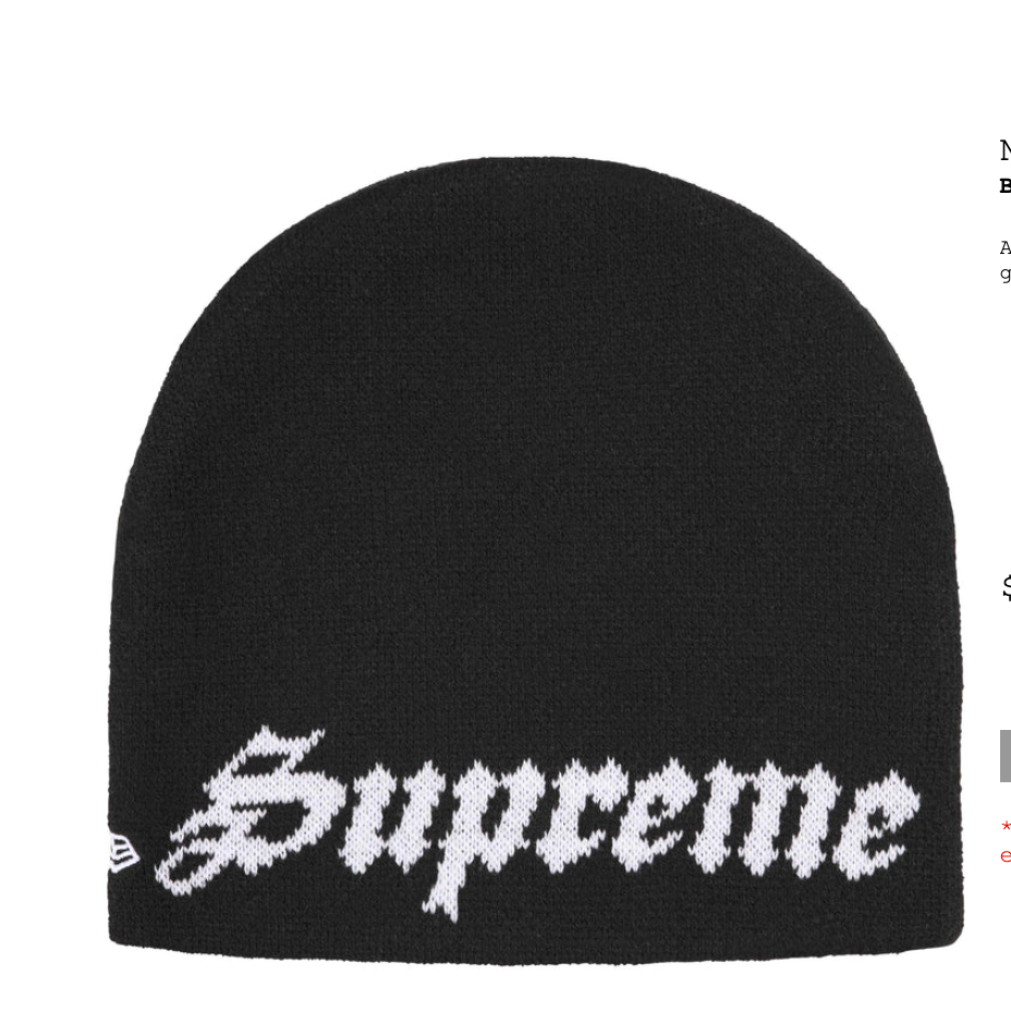 SUPREME SS26 NEW ERA GHOSTFACE BEANIE BLACK RED BLUE | eBay