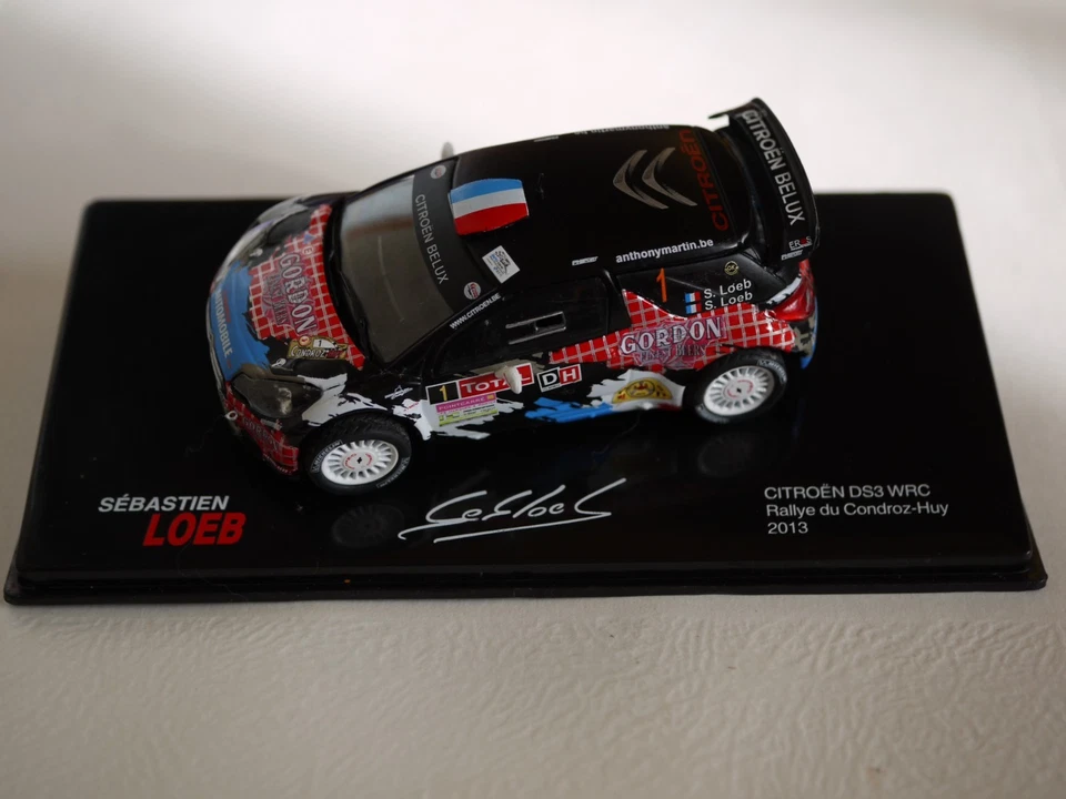 Citroen DS3 WRC Rallye du Condroz 2013 pilote Loeb neuf en boite 1/43e - Photo 2/4