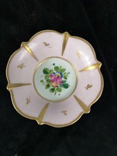 Vintage Meissen Onion Pattern Pink And Gold Pin Dish / Bowl