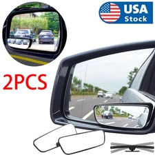 2PCS 360° Wide Angle Blind Spot Mirror Auto Convex Rear Side View Car Truck SUV
