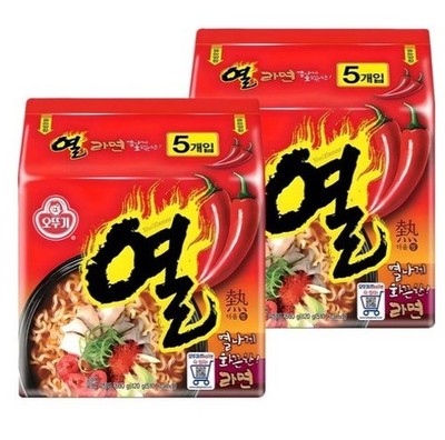 Ottogi Yeol Ramen   120g × 5 Packs× 2EA