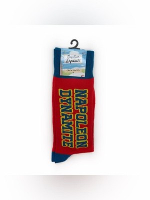 Napoleon Dynamite Crew Socks 2000s Movie Sweet Funny Quote NWT Red Blue