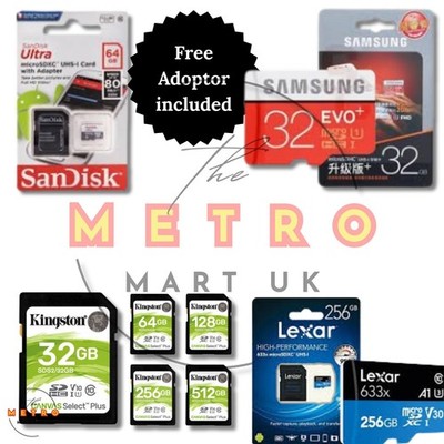 Kingsto Micro SD Karte 32GB 64GB 128GB 256GB 512GB TF Class 10 SDHC SDXC Speicher