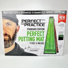Perfect Practice Golf Putting Mat Standard Edition 9' 6"  Putt - Very Good Cond.