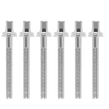 6 Pack Drum Tension Rods Screw M5x2 Inch Percussion Replacement M5X50mm