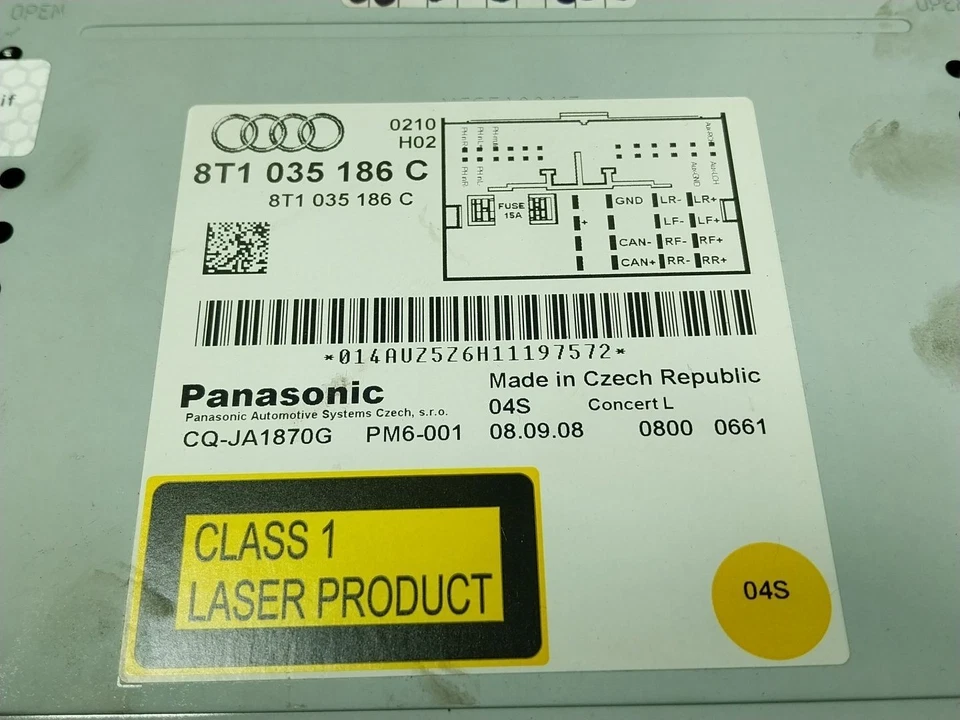 8T1035186C AUDIOSYSTEM / RADIO-CD / 8T1035186C / 17449611 FÜR AUDI A4 B8 8K2 1 - Bild 2 von 4