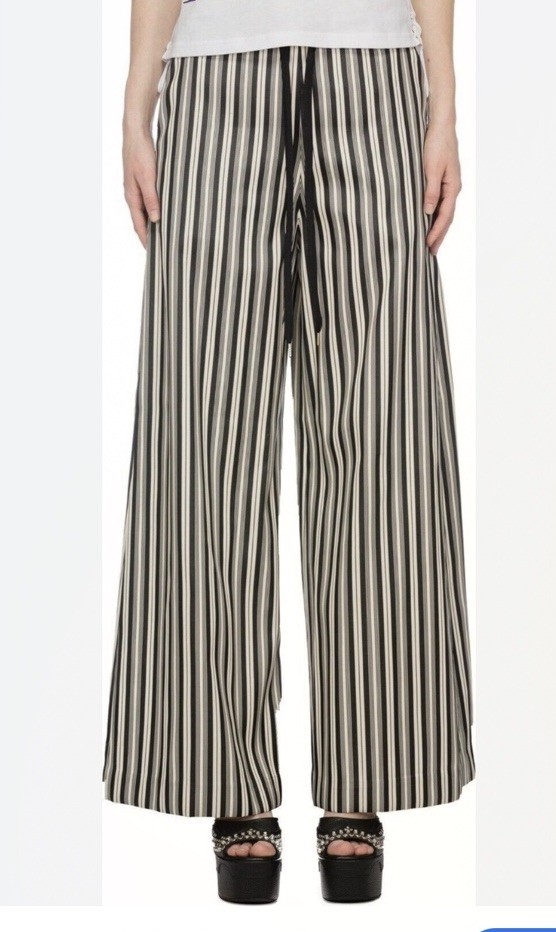 MCQ Alexander MCQueen Striped Super Kick Flare Pant Size 44