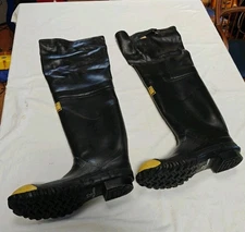 VTG New NOS Ranger Steel Toe 3/4 Safety Waders Boots Sz 12 Made in USA Wader 