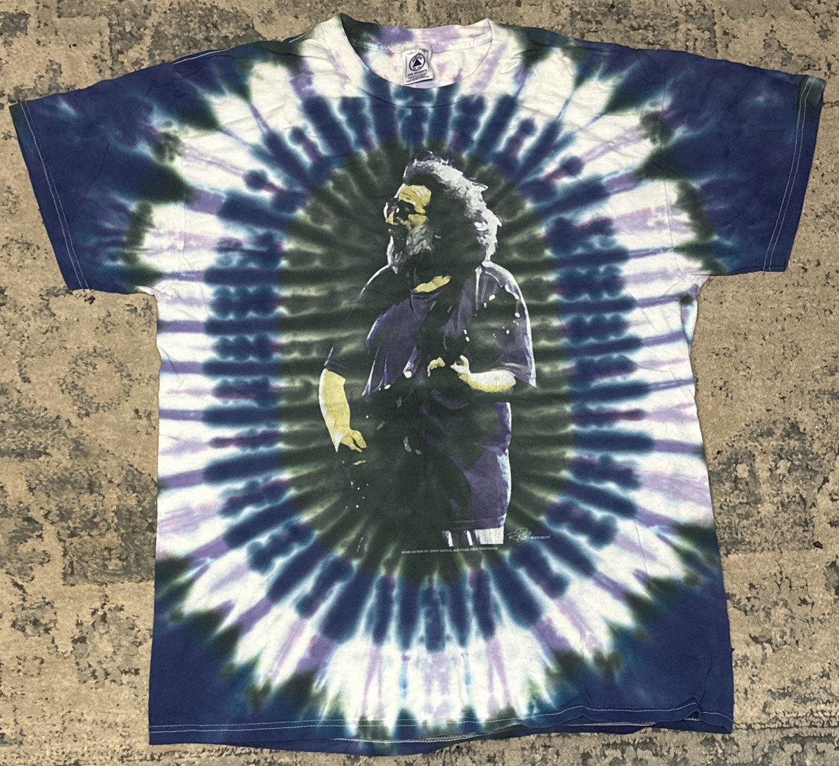 VTG 1996 Jerry Garcia Tie Dye Shirt Grateful Dead Not Fade Away