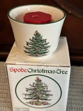 Spode Christmas Tree Various Pieces, Candle Holders, Ornament and Trinket
