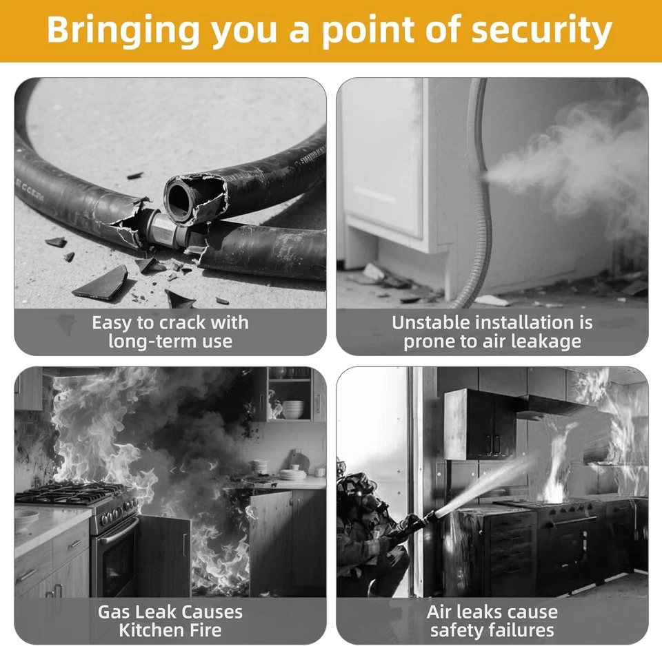 1675kit48 Safety System Kit, Commercial 48" Gas Hose Connector Kit, 3/4 Quick Di - Image 2 of 4