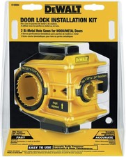 DEWALT Door Lock Installation Kit D180004 C-Clamp Design Bi Metal New