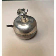 VTG Silver Plated Salt Box 2"