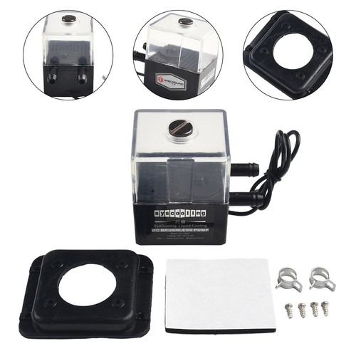 SC-300T 12V DC Mini Quiet Water Pump &Pump tank for PC CPU Liquid Cooling System - Afbeelding 20 van 24