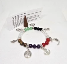 PULSERA DE CUARZO / QUARTZ BRACELET PROTECCION BUENA SUERTE FORTUNA LIMPIA