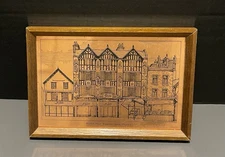 VTG Etchmaster Original England Copper Etching Market Place Kingston upon Thames