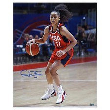 Skylar Diggins-Smith Phoenix Mercury Autographed Team USA Dribbling 16x20 Photo