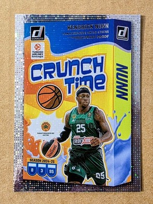 2024-25 Donruss EuroLeague Kendrick Nunn #8 Crunch Time Press Proof Silver .