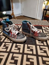 Vans Tartan Daze SK8-Hi Womens Multicoloured Trainers Shoes Lace Up Size 3.5 UK