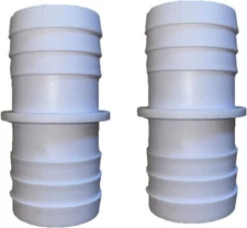 2 Pack 1-1/2" Pool Cleaner Pool Vacuum Hose Coupling Adapter Connector with Barb