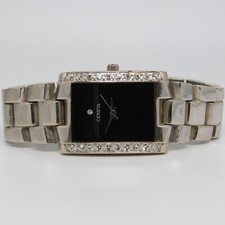 GENEVA Silver Tone Quartz Analog Women's Watch Sz. 7 1/4" New Battery