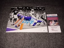 Kyle Rudolph Signed 8x10 Jsa Minnesota Vikings