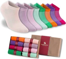 Women’s Bamboo Ankle Socks – Soft & Breathable (8 Pack)-620